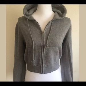 cropped Brandy Melville zip up